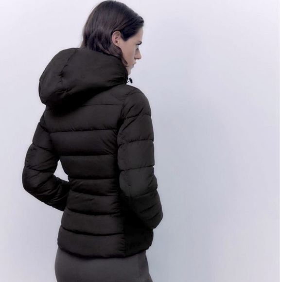 NWT Zara Hooded Quilted Jacket - Picture 4 of 10